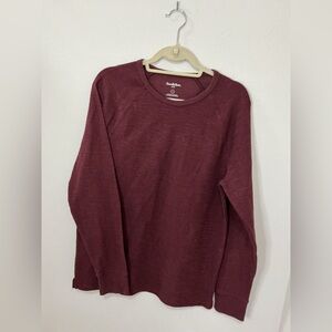 Goodfellow & Co Men's Burgundy Long Sleeve Shirt size medium